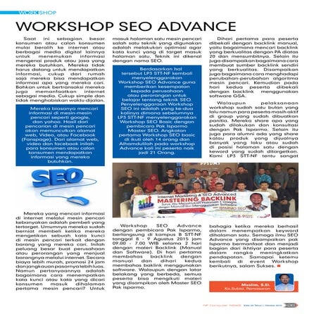 workshop seo advance NF Computer 