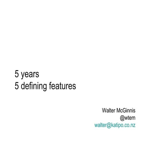 Communities working collaboratively to preserve heritage in the age of the internet and mobile :: Walter McGinnis, Katipo/independent