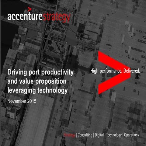 Driving port productivity and value proposition leveraging technology