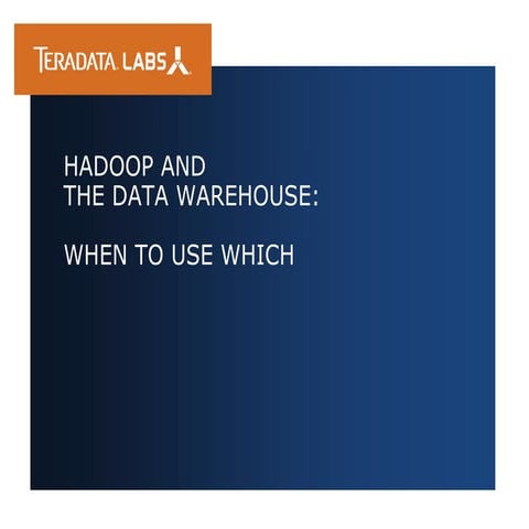 Hadoop and IDW - When_to_use_which