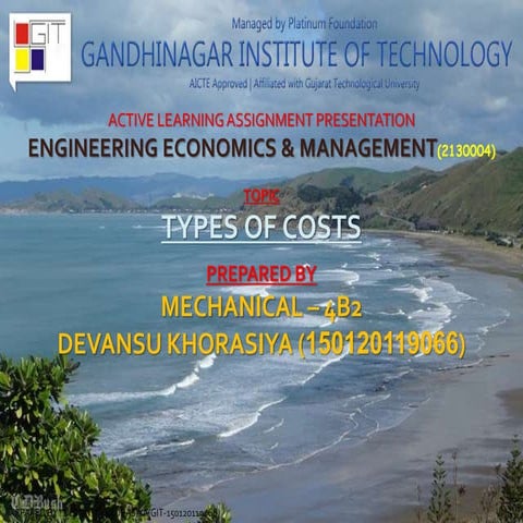 Types Of Costs (Economics & Management Purpose)