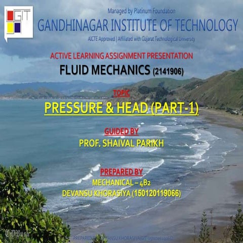 PRESSURE & HEAD (PART-1)