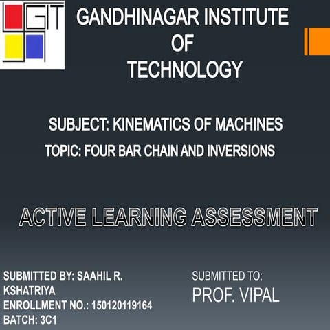 FOUR BAR CHAIN AND INVERSIONS