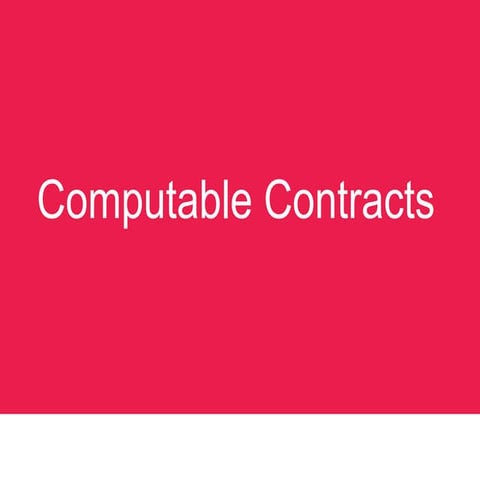 Presentation Computable Contracts at Legal Tech Event Effacts