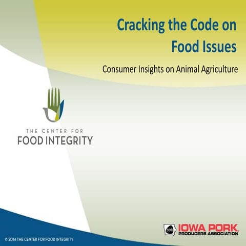 Allyson Perry - Cracking the Code on Food Issues: Consumer Insights on Animal...