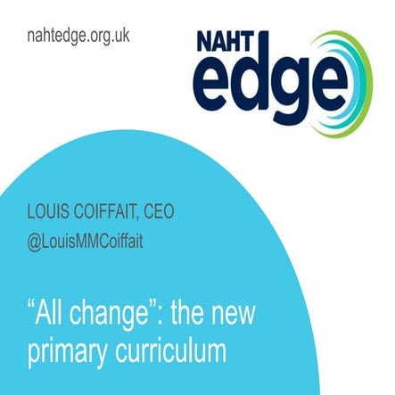 Introducing new Primary curriculum and assessment in your school