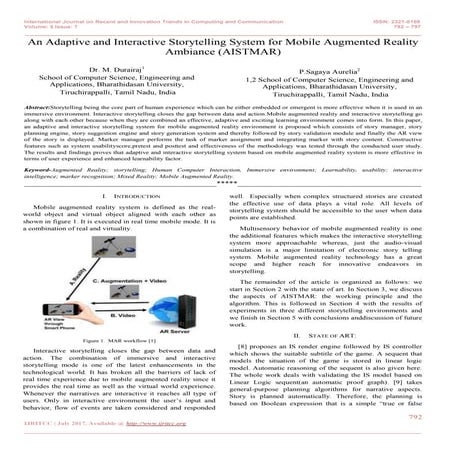 An Adaptive and Interactive Storytelling System for Mobile Augmented Reality ...