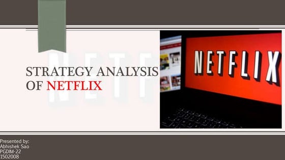 Strategy Analysis of NETFLIX