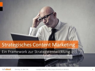 Strategisches Content Marketing - Ein Framework zur Strategieentwicklung mit Scompler