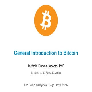 General Introdution to Bitcoin