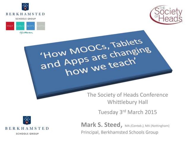 How MOOCs, tablets and apps are changing how we teach
