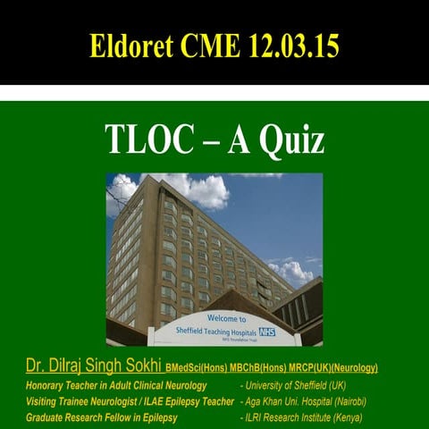 Epilepsy CME Eldoret 12th March 2015