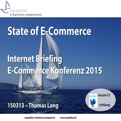 State of E-Commerce - Onlinehandel in der Schweiz 2015
