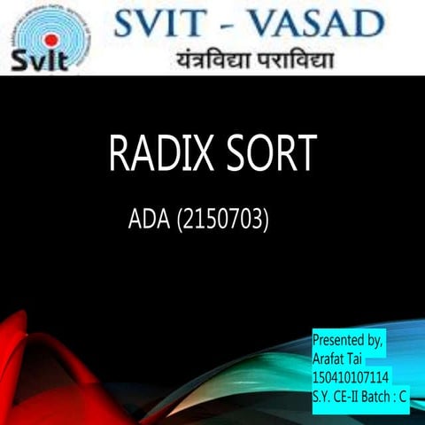 Radix sort