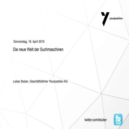 Die neue Welt der Suchmaschinen