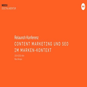 Content Marketing und SEO im Markenkontext