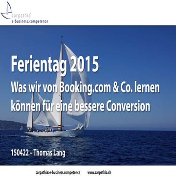 Was wir von Booking.com & Co. lernen können für eine bessere Conversion