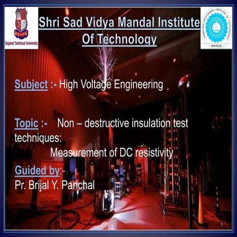 Measurement of DC resistivity