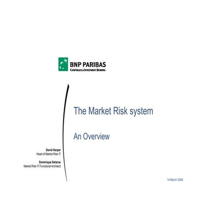 Market Risk System Bnp Paribas