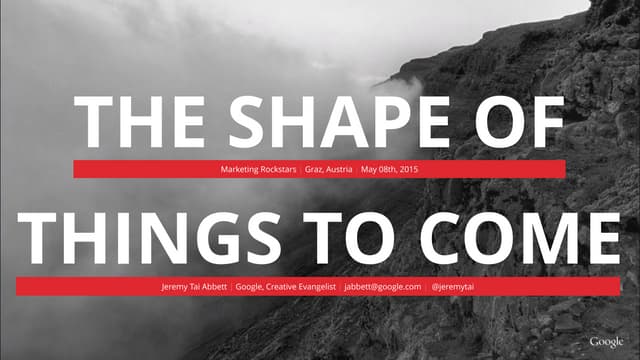 The Shape of Things to Come / Marke...