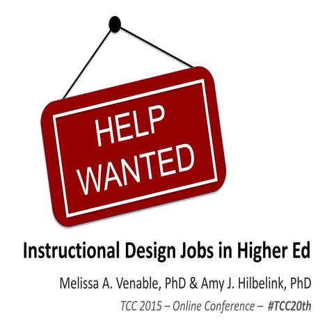 Help Wanted: Instructional Design Jobs in Higher Ed