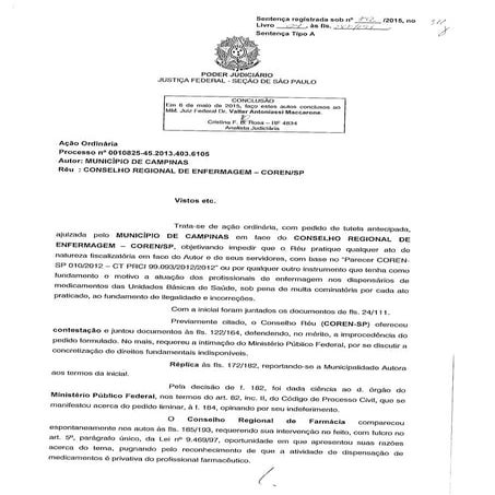 Sentença judicial íntegra | PDF