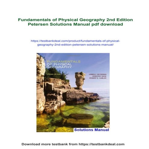 Fundamentals of Physical Geography 2nd Edition Petersen Solutions Manual | PDF