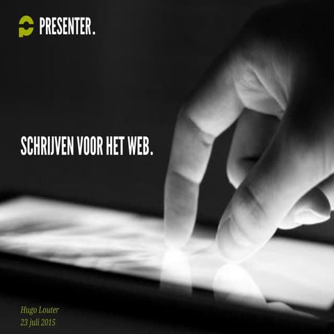 Schrijven voor het web