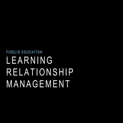 Competency-Based Learning and Learning Relationship Management #LRM