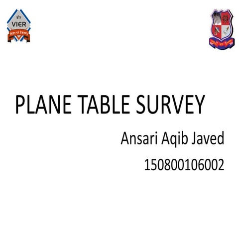 Plane Table Survey