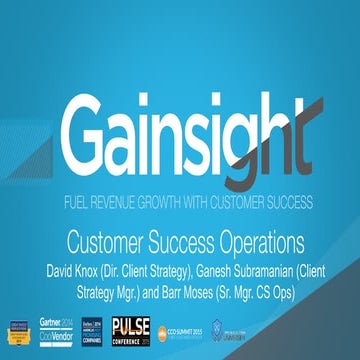 The Missing Role from your Customer Success Org Chart: Customer Success Opera...