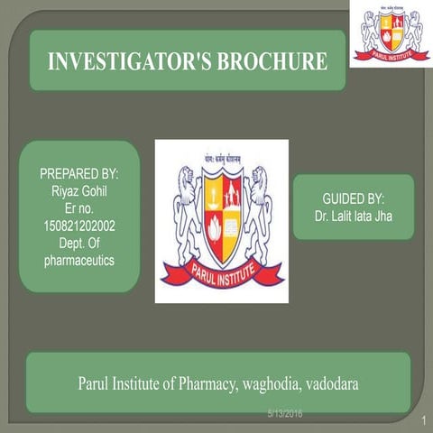 Investigator's Brochure