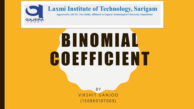 Binomial Coefficient