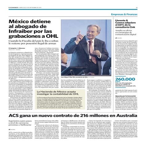 Llorente & Cuenca adquiere el 60% de la consultoría Cink