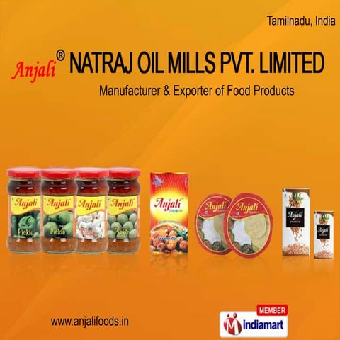 Pickles by Natraj Oil Mills Private Limited, Madurai 