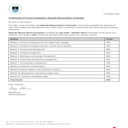 Eduardo Manual Nunes Fernandes - Letter - SCM - 07 2016