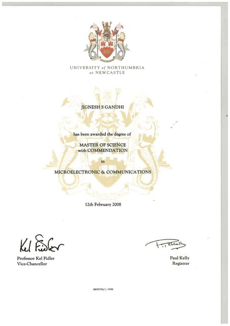 Open University Graduation Certificate