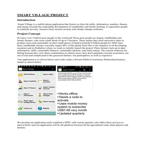 Concept note - Smart Villages