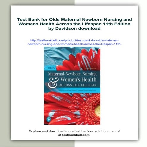 Test Bank for Olds Maternal Newborn Nursing and Womens Health Across ...