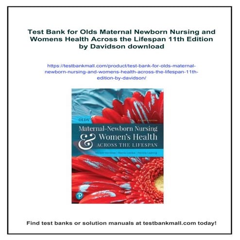 Test Bank for Olds Maternal Newborn Nursing and Womens Health Across ...