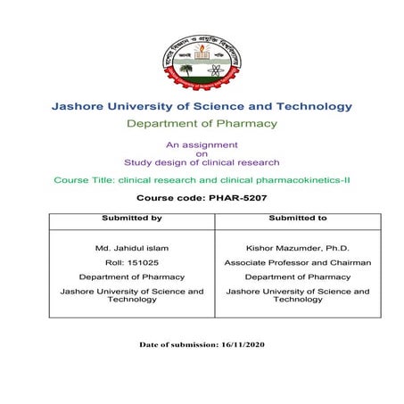 study design of clinical research