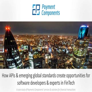 How APIs & emerging global standard...
