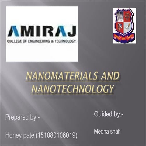 nanomaterial and nanotech.