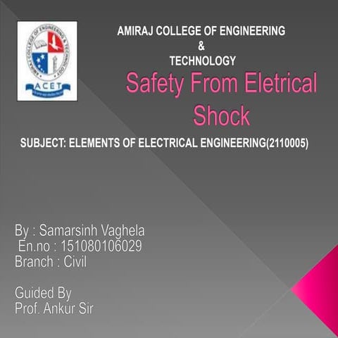 safety from electric shock