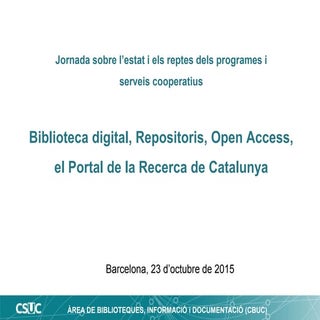 Biblioteca digital, Repositoris, Op...