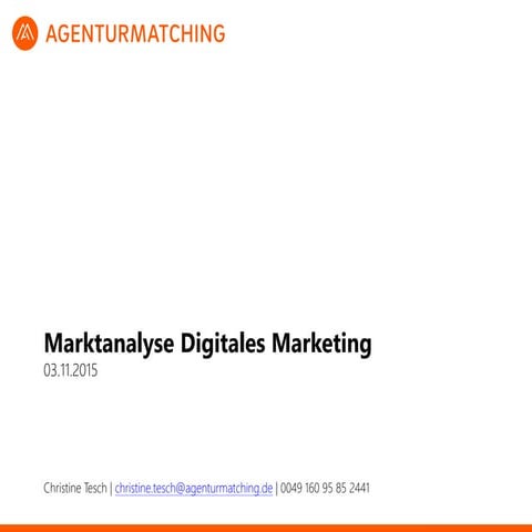 Digitales Marketing und die Rolle der Agenturen