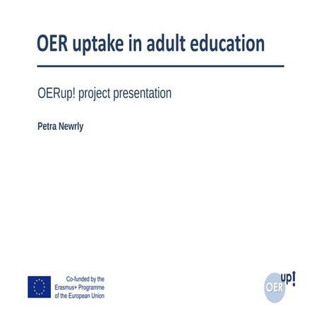 OERup! OER uptake in adult education