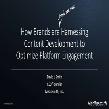 How Brands are Harnessing Content Development for Platform Engagement - DPlat...