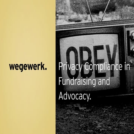 Privacy Compliance in Fundraising and Advocacy