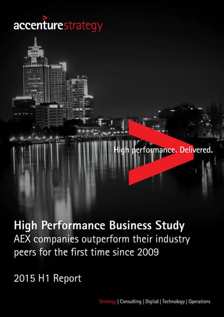 High Performance Business Study 2015 H1